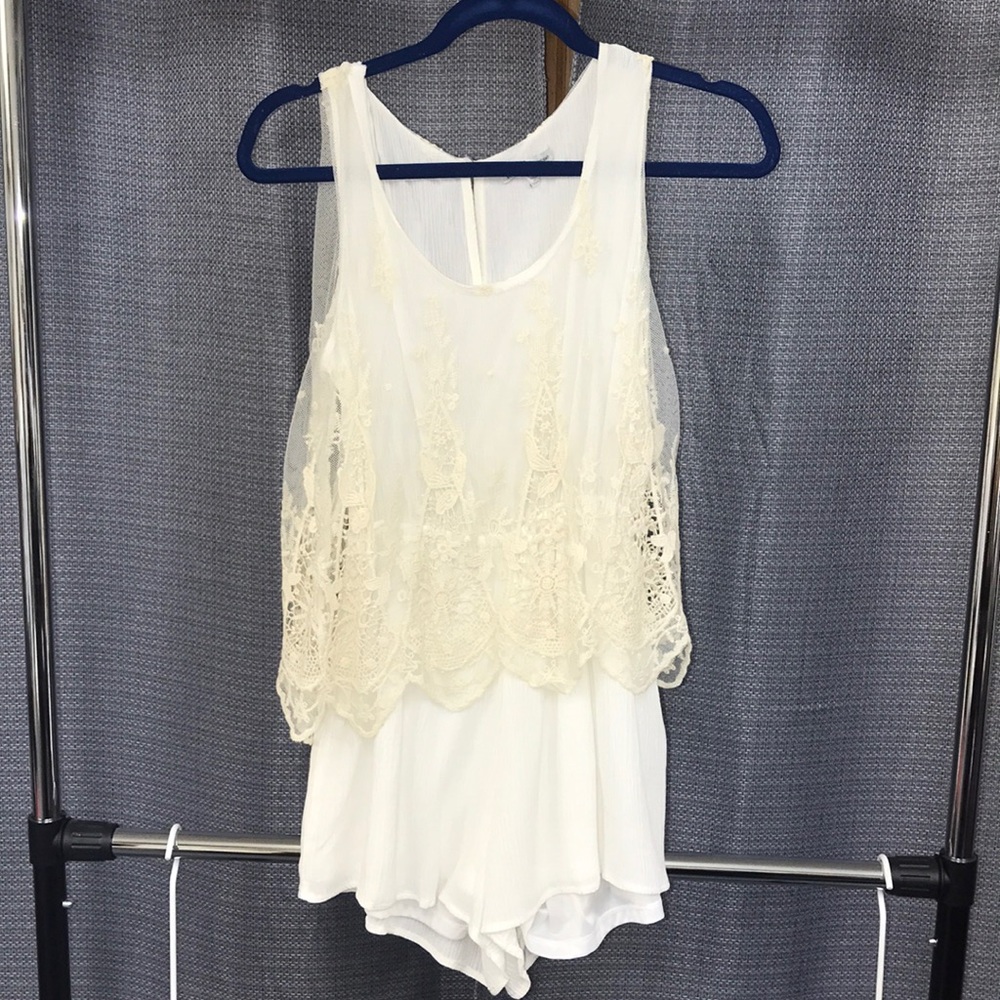 Charlotte Russe White Romper